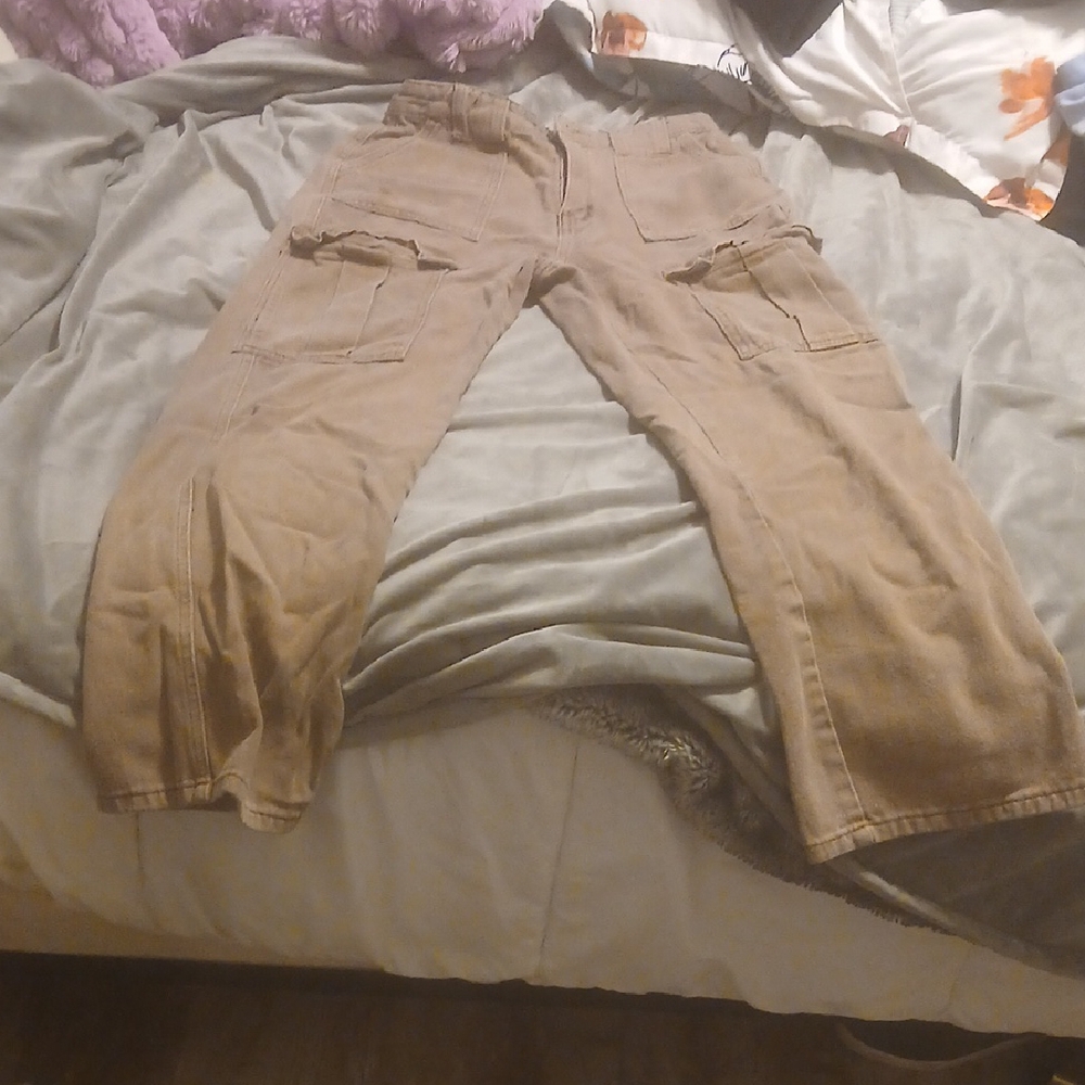 Womens Brown Cargo Pants
